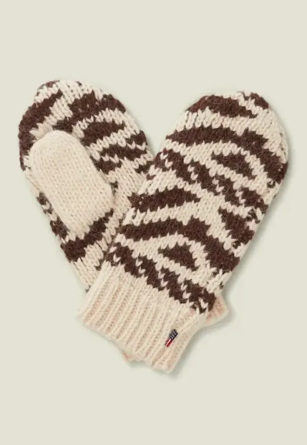 Ferry Ikat Hemp Blend Mittens