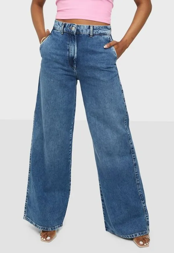 Selected Femme Slfjenni Hw Dark Blue Denim Jeans U High waisted jeans