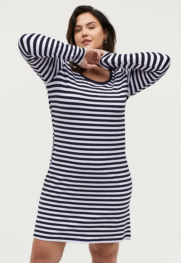 Zizzi - Klänning eFarina L/S Abk DressDress - Svart