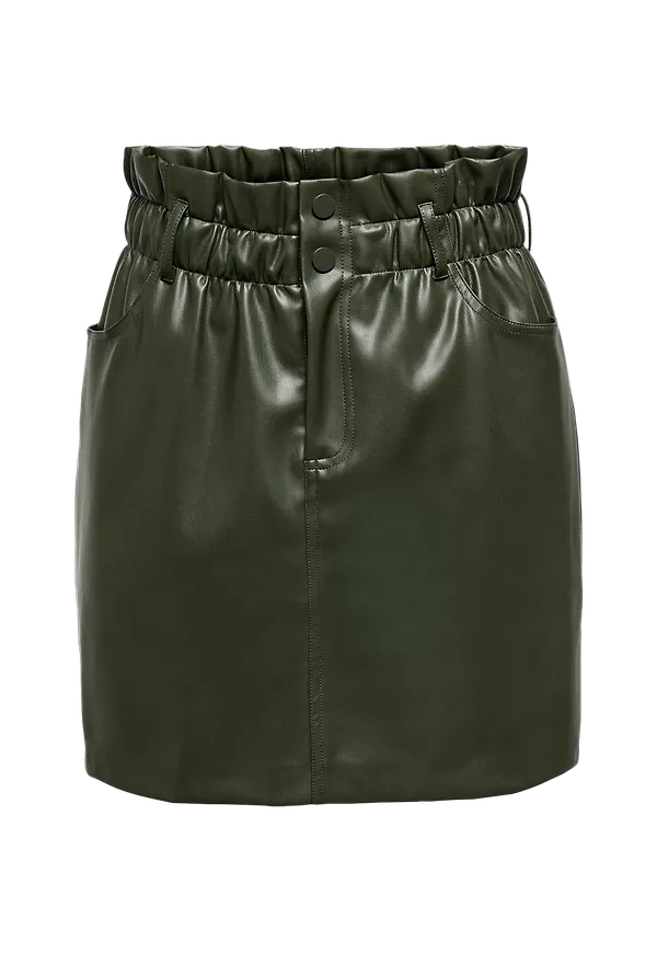 Only - Kjol onlMaiya-Miri Faux Leather Skrt Pnt - Grön