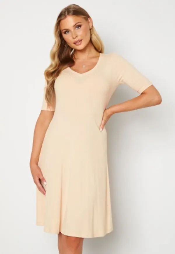 Happy Holly Lindsey dress Beige melange 32/34