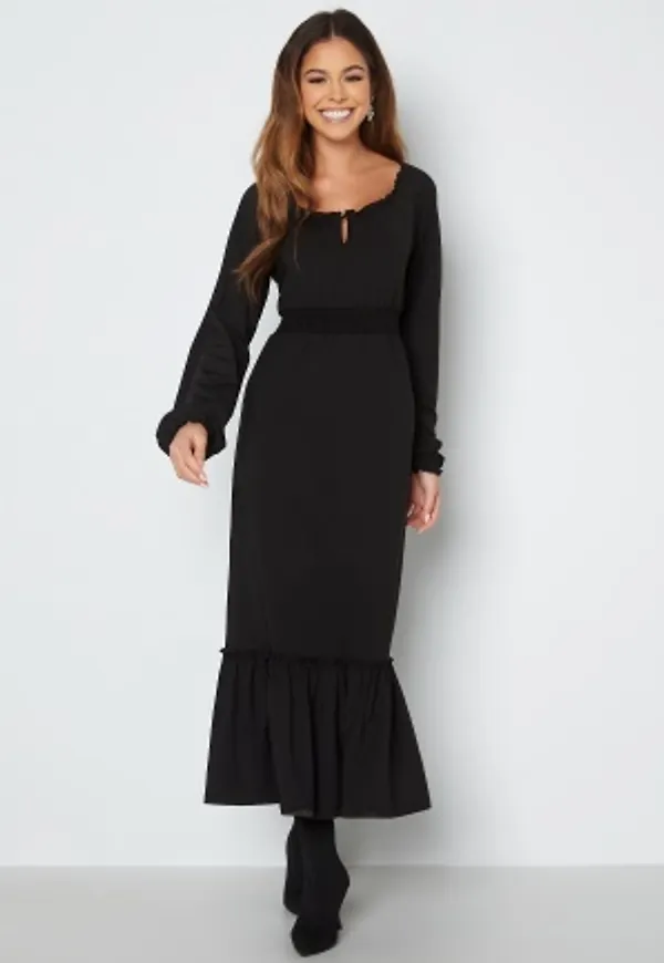 Happy Holly Lacey long sleeve dress Black 32/34