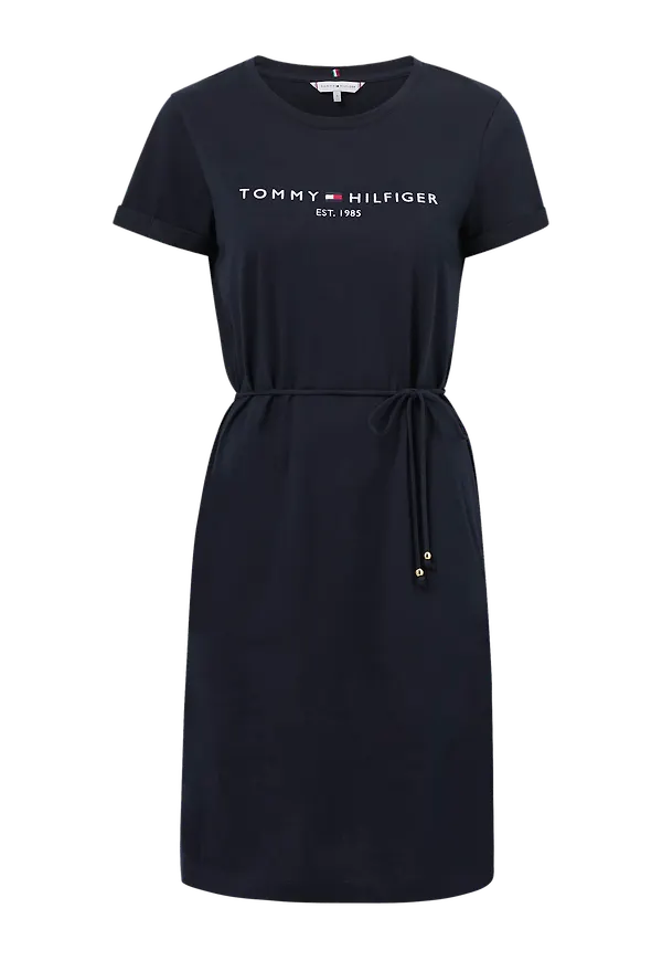 Tommy Hilfiger - Klänning TH Cool Reg Hilfiger Dress SS - Blå