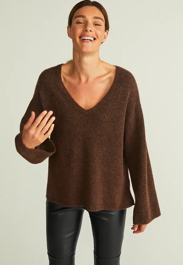 Fie v-neck knit