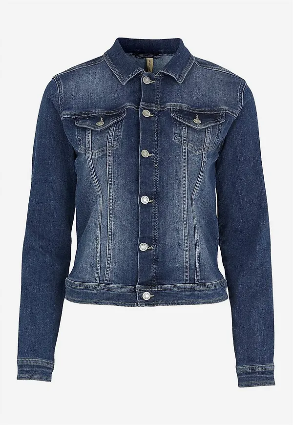 Figursydd jeansjacka