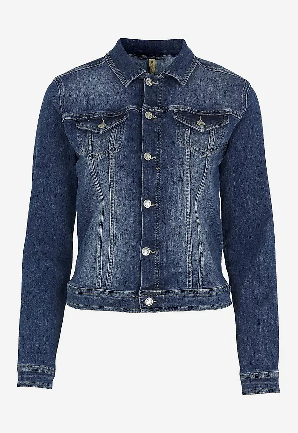 Figursydd jeansjacka
