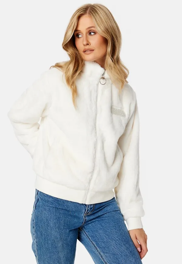 FILA Balchik Faux Fur Jacket 1001 Egret M