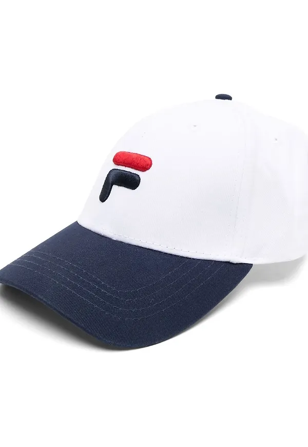 Fila basebollkeps med brodyr - Vit