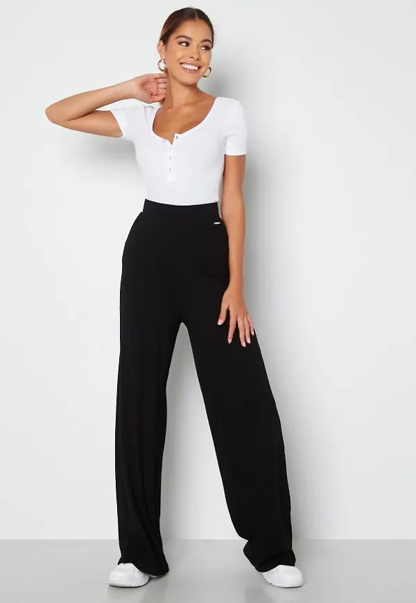 FILA Dasha Ribbed Trousers 2 Black S