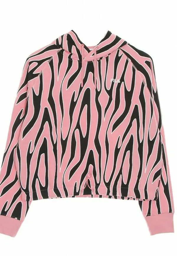 Fila embla aop cropped hoodie Rosa, Dam