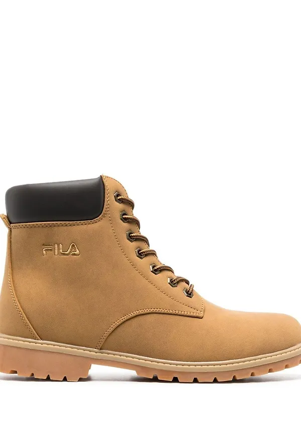 Fila embroidered-logo lace-up ankle boots - Neutral
