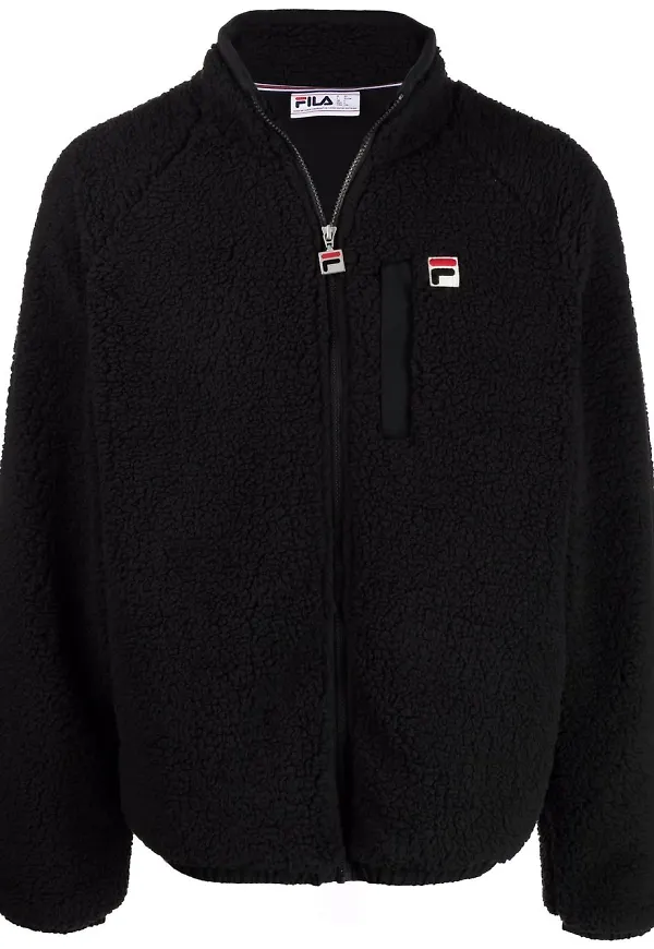 Fila fleecetröja med dragkedja - Svart
