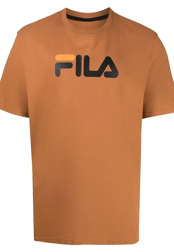 Fila logo-print T-shirt - Brun