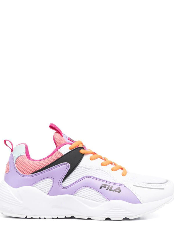 Fila låga sneakers med färgblock - Vit