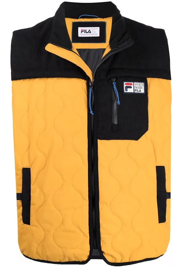 Fila quiltad väst - Orange