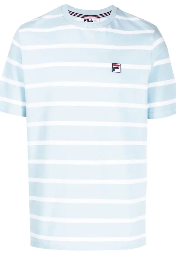 Fila randig t-shirt - Blå