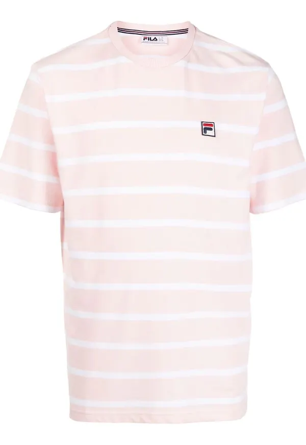 Fila randig t-shirt - Rosa