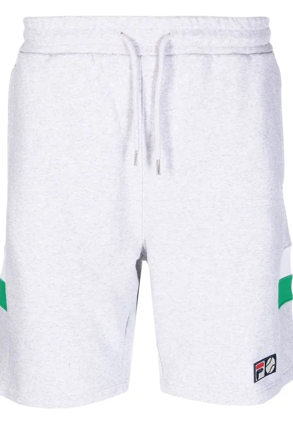 Fila shorts med lappdetalj - Grå