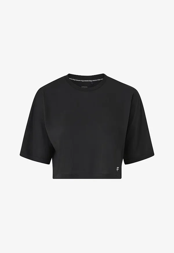 FILA - Topp Recanati Cropped Shirt - Svart