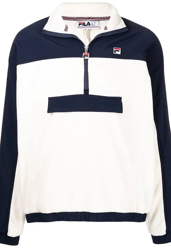 Fila träningsjacka med logotypmärke - Vit