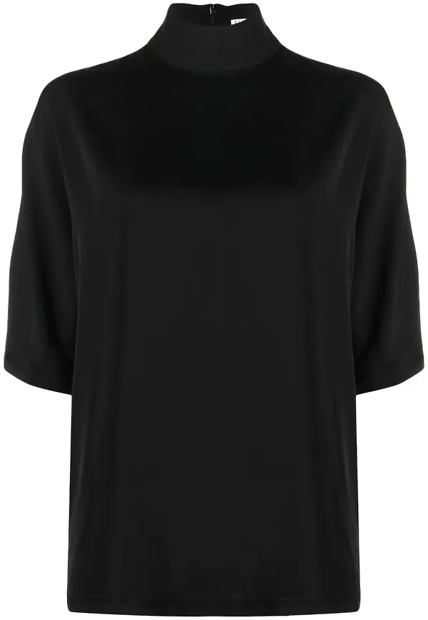 Filippa K Alice kortärmad blus - Svart