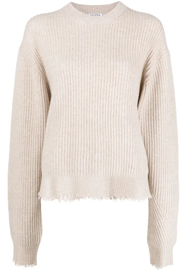 Filippa K Anais stickad tröja - Neutral