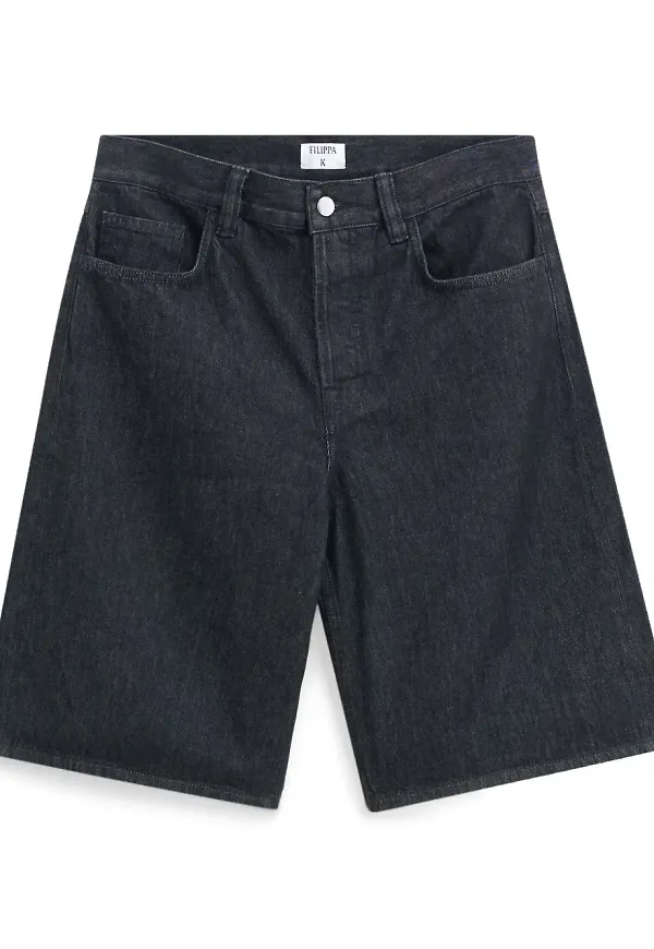 Filippa K jeansshorts - Svart