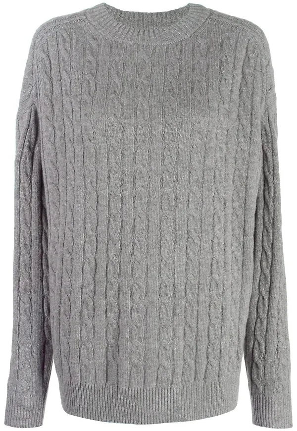 Filippa K kabelstickad tröja - Grå