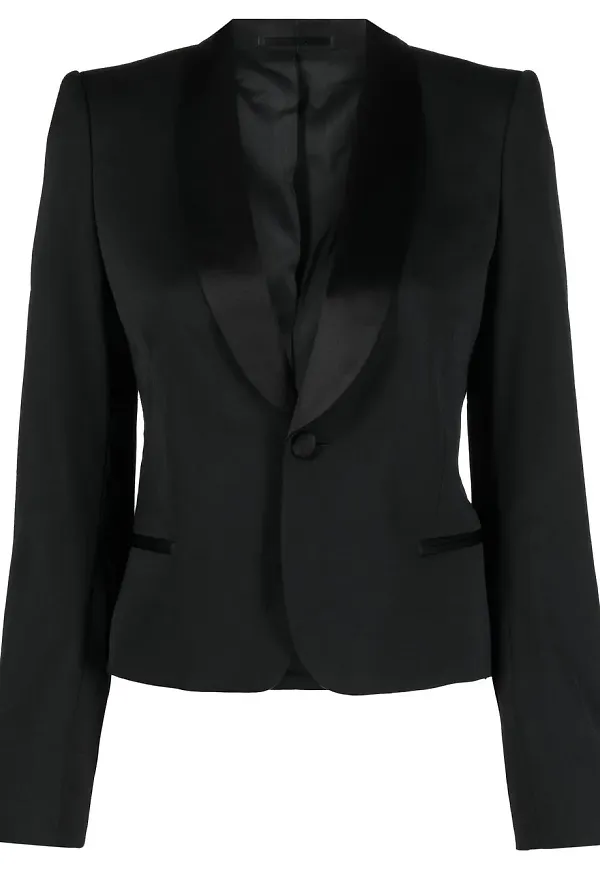 Filippa K kort smokingblazer - Svart
