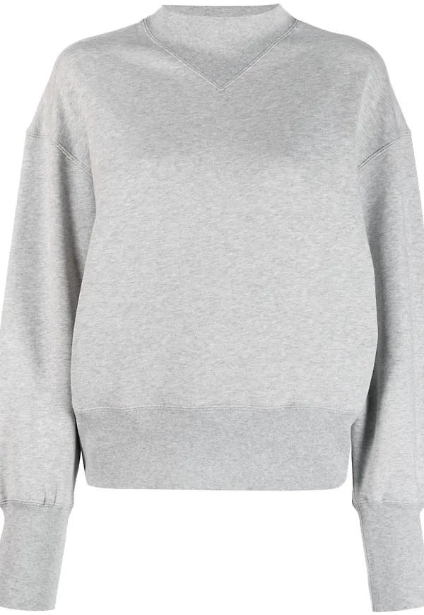 Filippa K sweatshirt med halvpolokrage - Grå