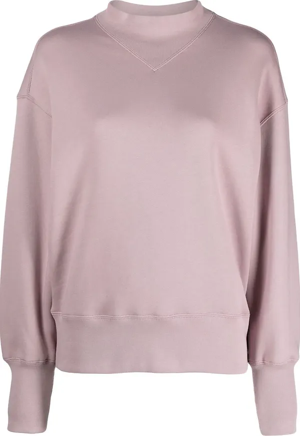 Filippa K sweatshirt med halvpolokrage - Lila