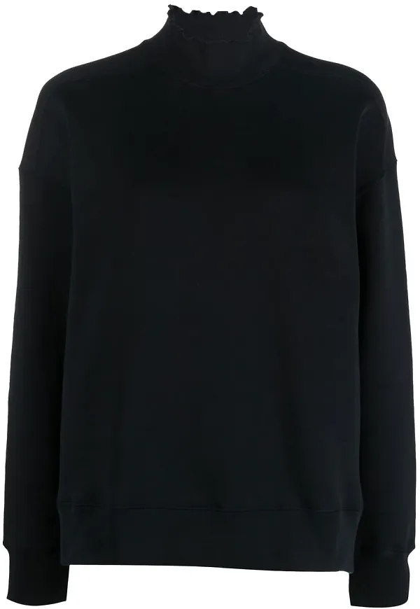 Filippa K sweatshirt med volangkant - Blå