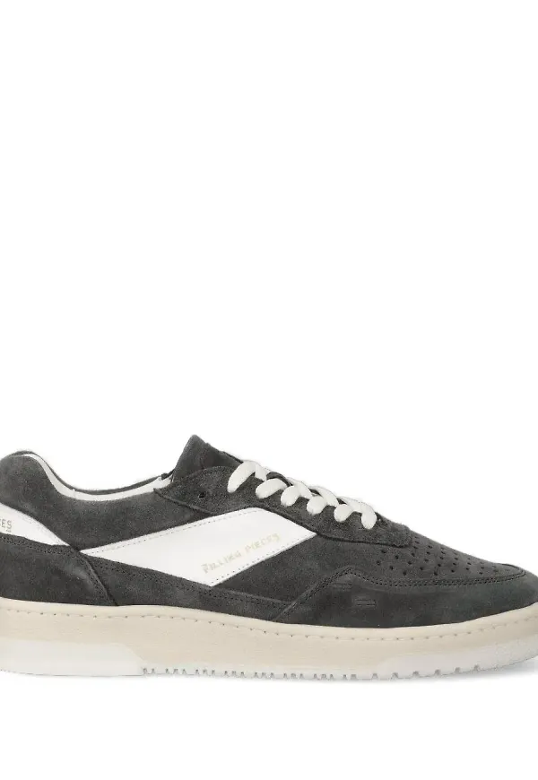 Filling Pieces sneakers med mockapanel - Grå
