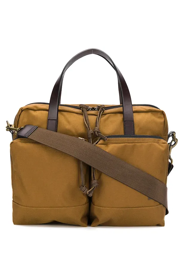 Filson tote-väska med ficka - Brun