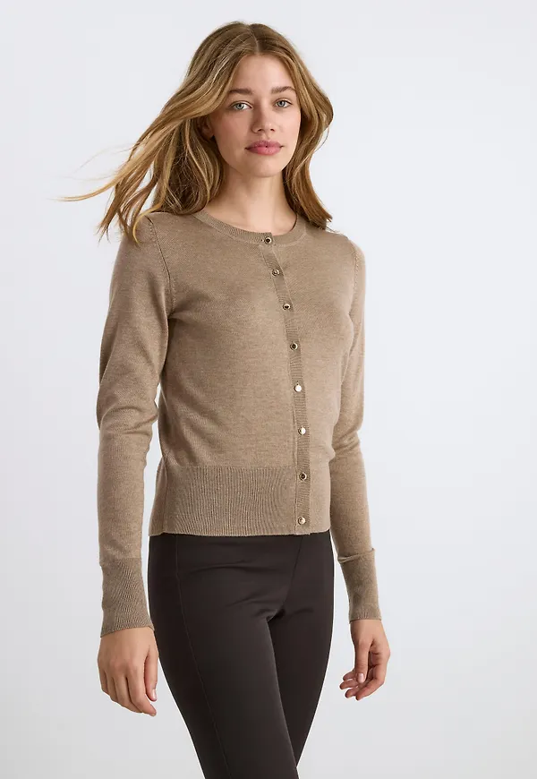 Finstickad cardigan