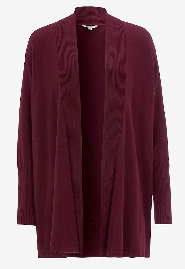 Finstickad cardigan