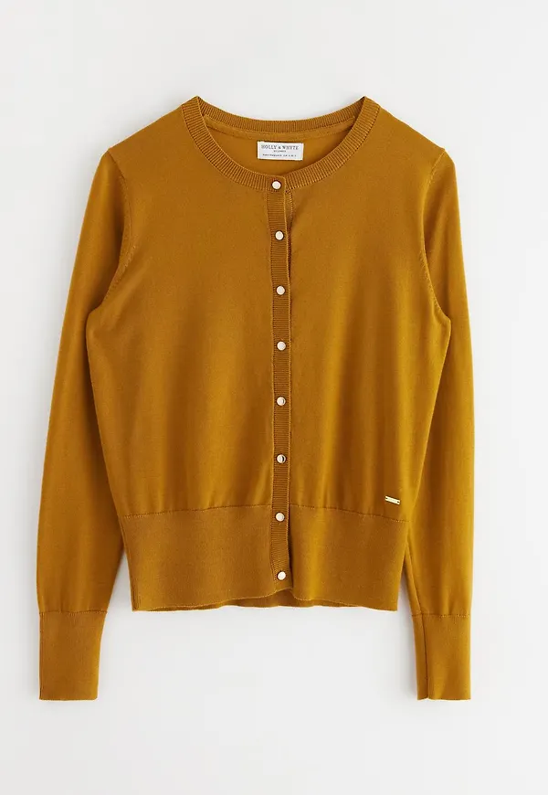 Finstickad cardigan