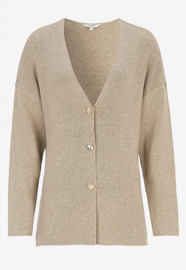 Finstickad cardigan