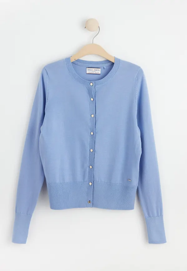 Finstickad cardigan