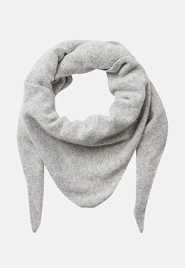 Finstickad scarf med paljettdetaljer