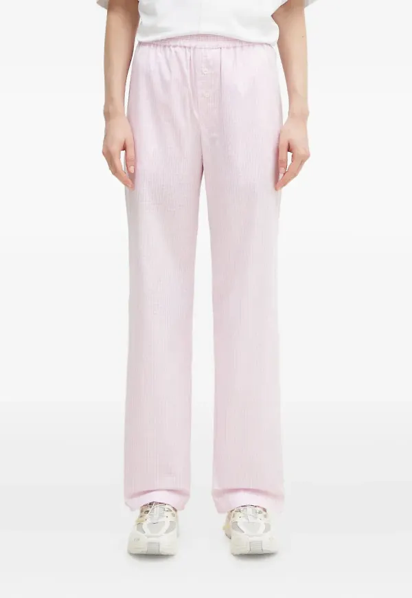 Fiorucci ginghamrutiga sidenbyxor - Rosa