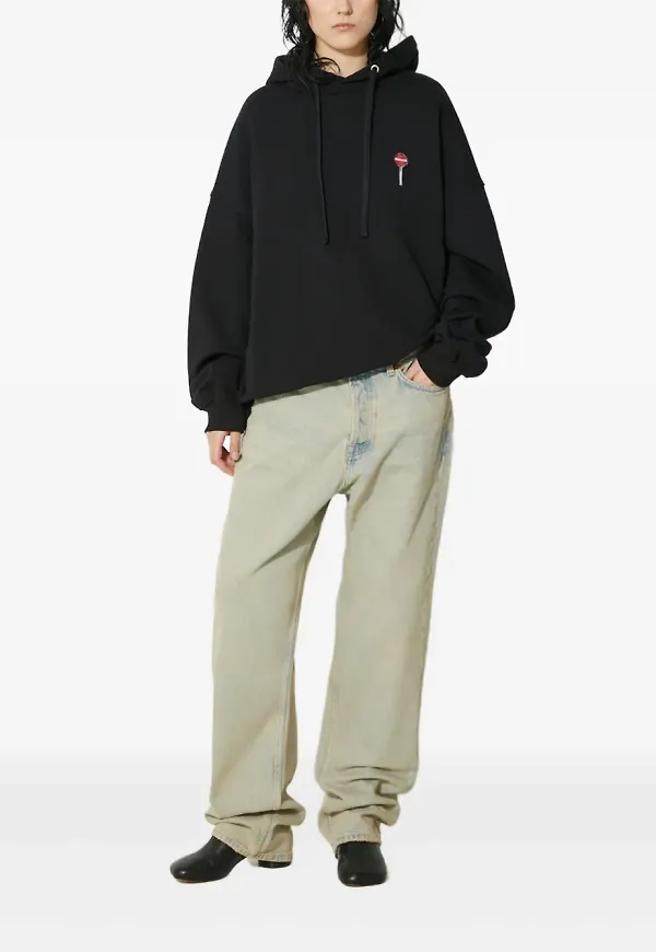 Fiorucci Lollipop hoodie med brodyr - Svart
