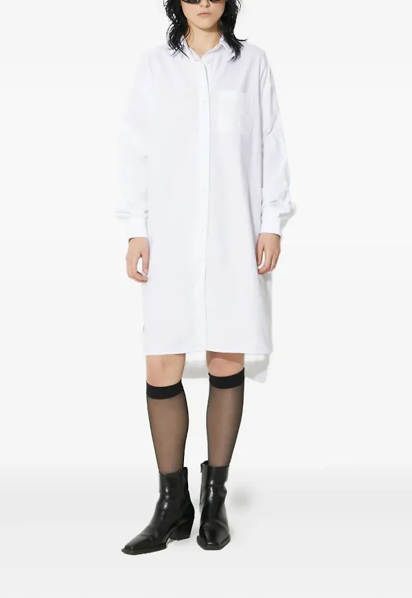 Fiorucci skjortklänning med brodyr - Vit – Farfetch