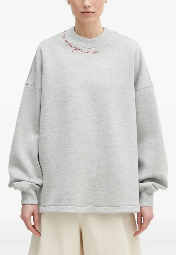 Fiorucci tröja med rundad hals - Grå