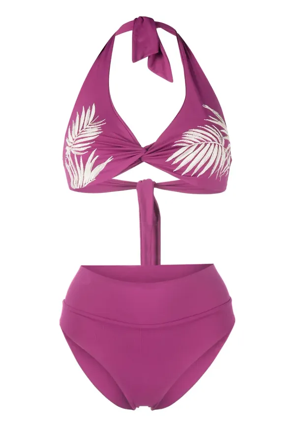 Fisico bikini med hög midja - Rosa