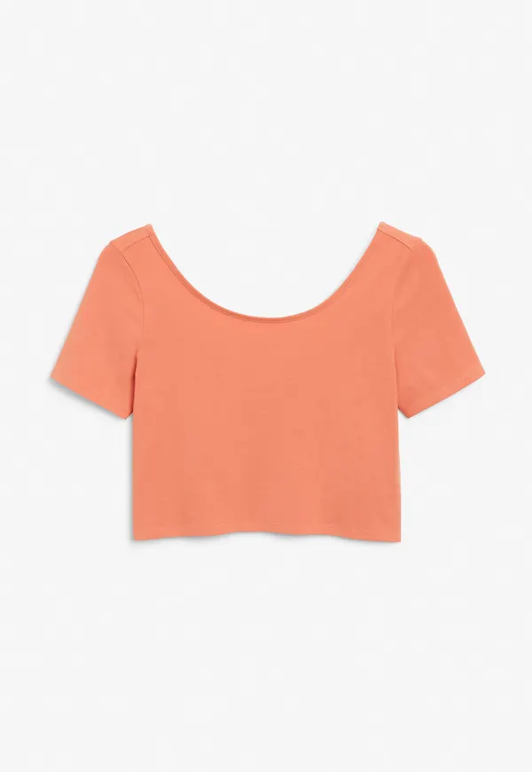Fitted crop top - Orange