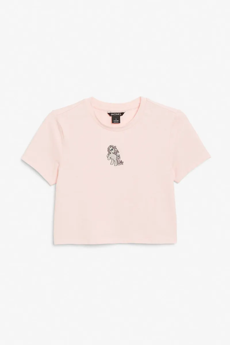 Fitted crop top - Pink