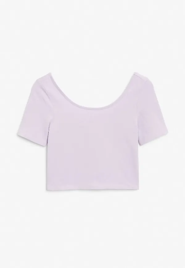 Fitted crop top - Purple