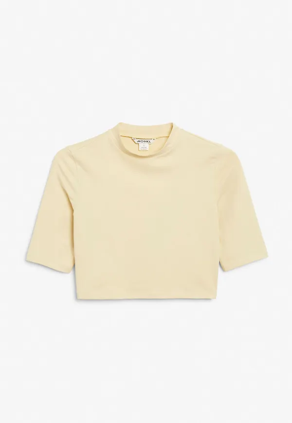Fitted crop top - Yellow