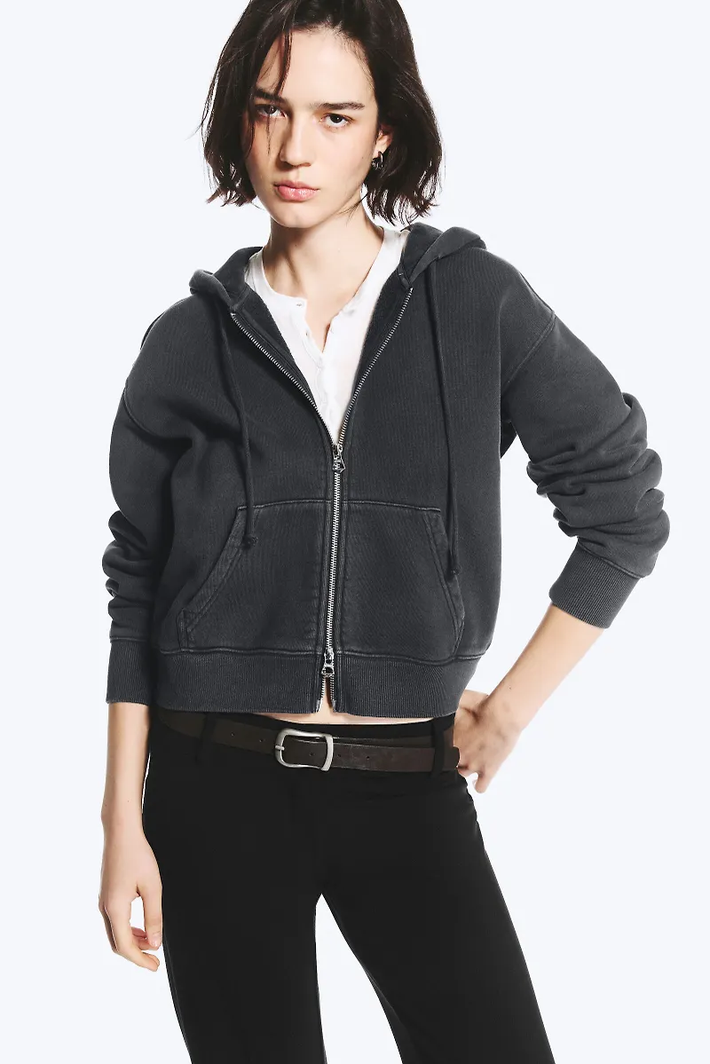 Fitted Zip Hoodie